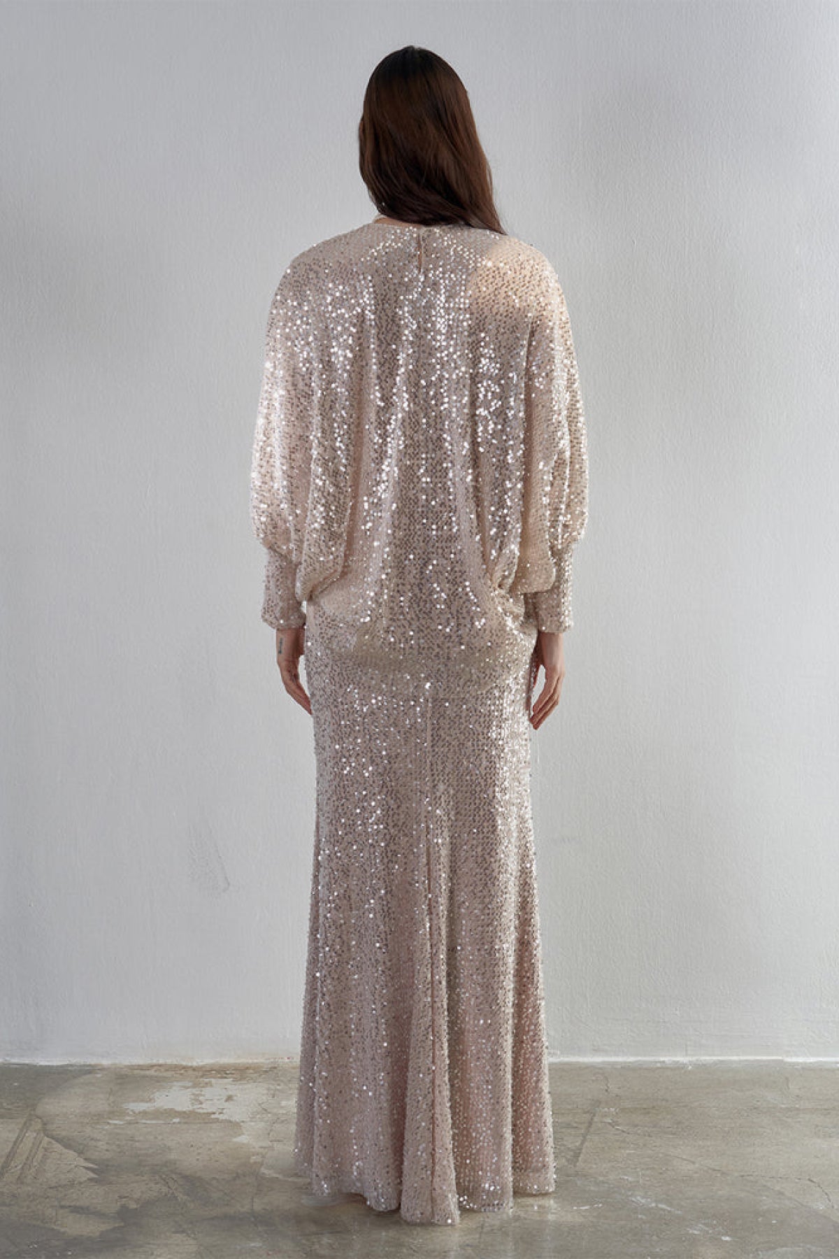 Payetli Bluz Etek Abiye Takım