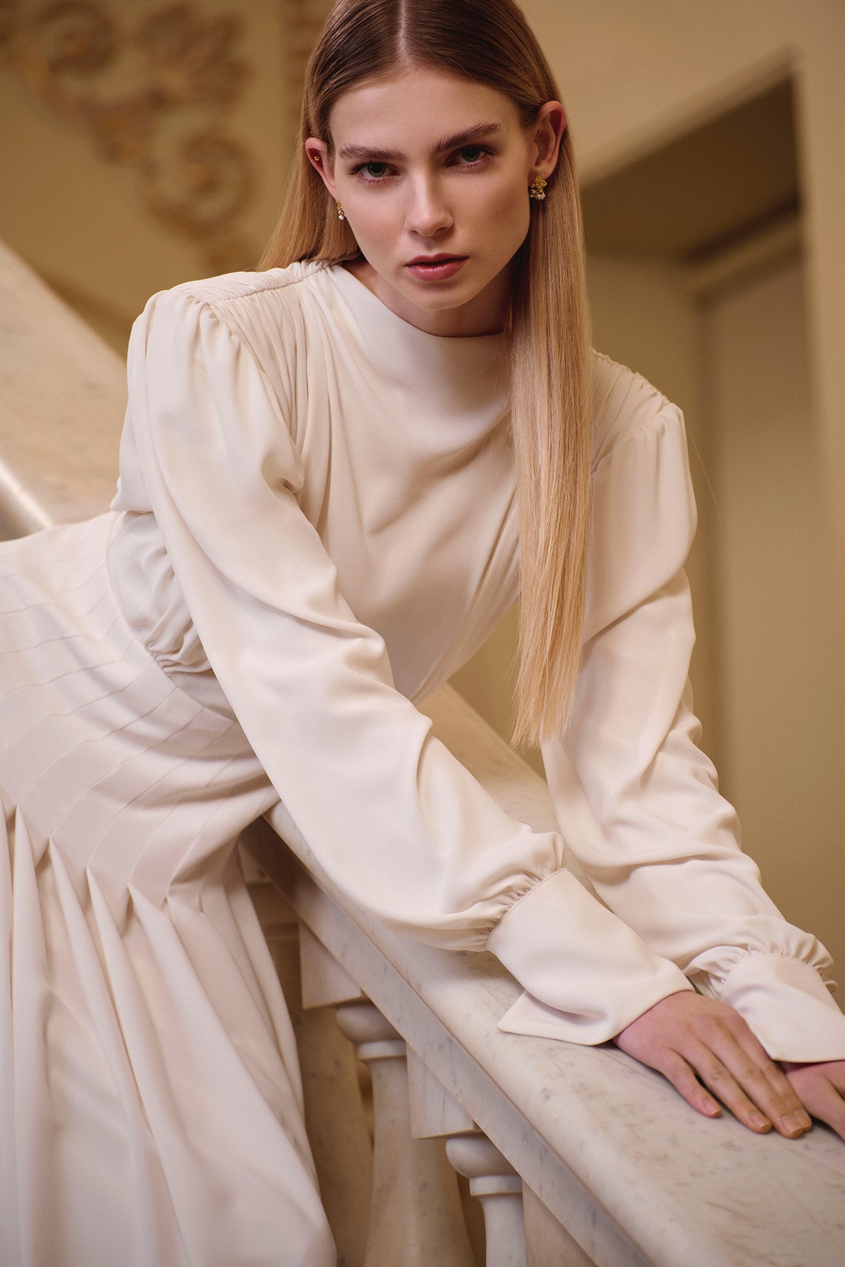 Korse Kemer Detaylı Uzun Abiye Elbise