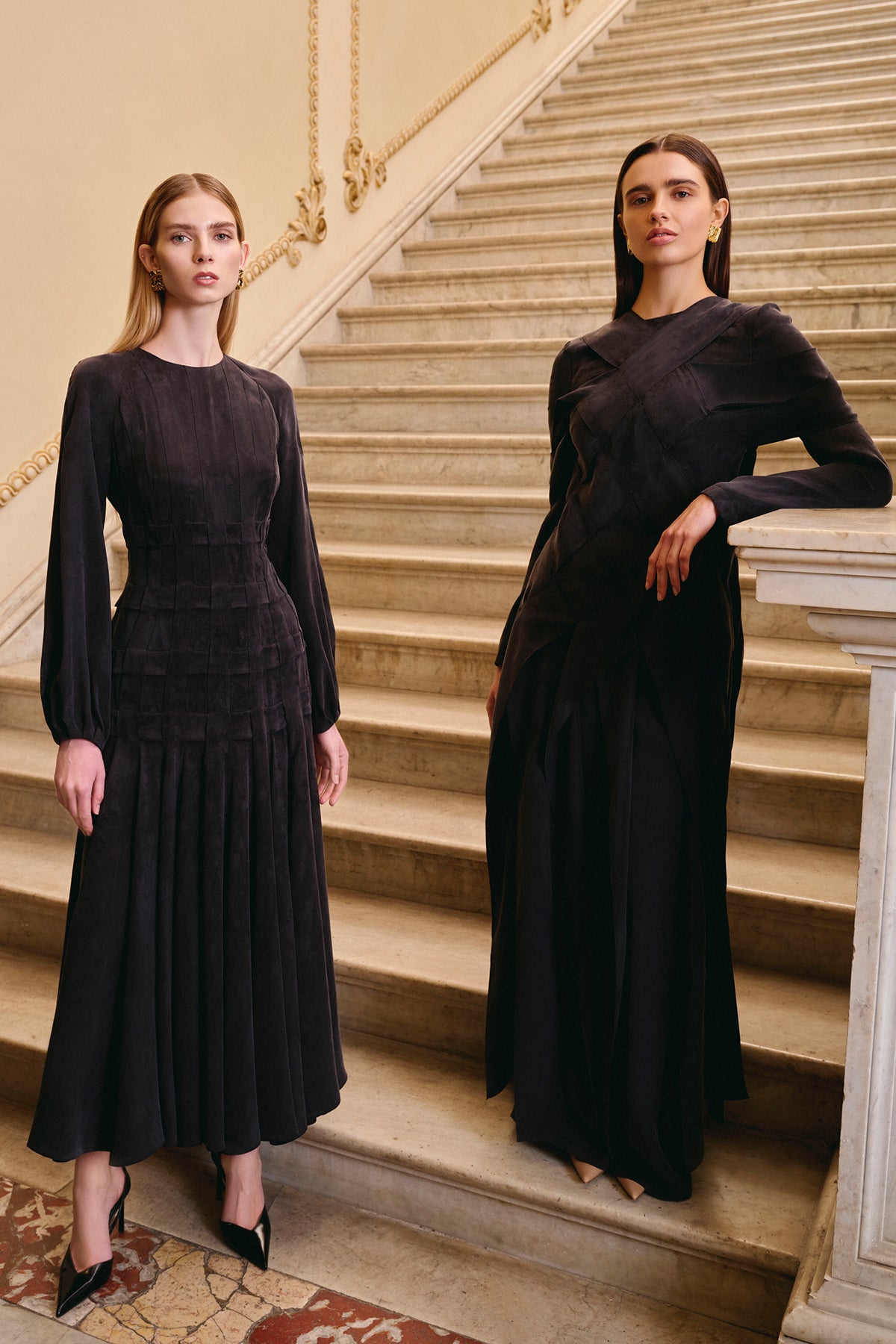 Çapraz Dikiş Detaylı Pantolon Bluz Takım