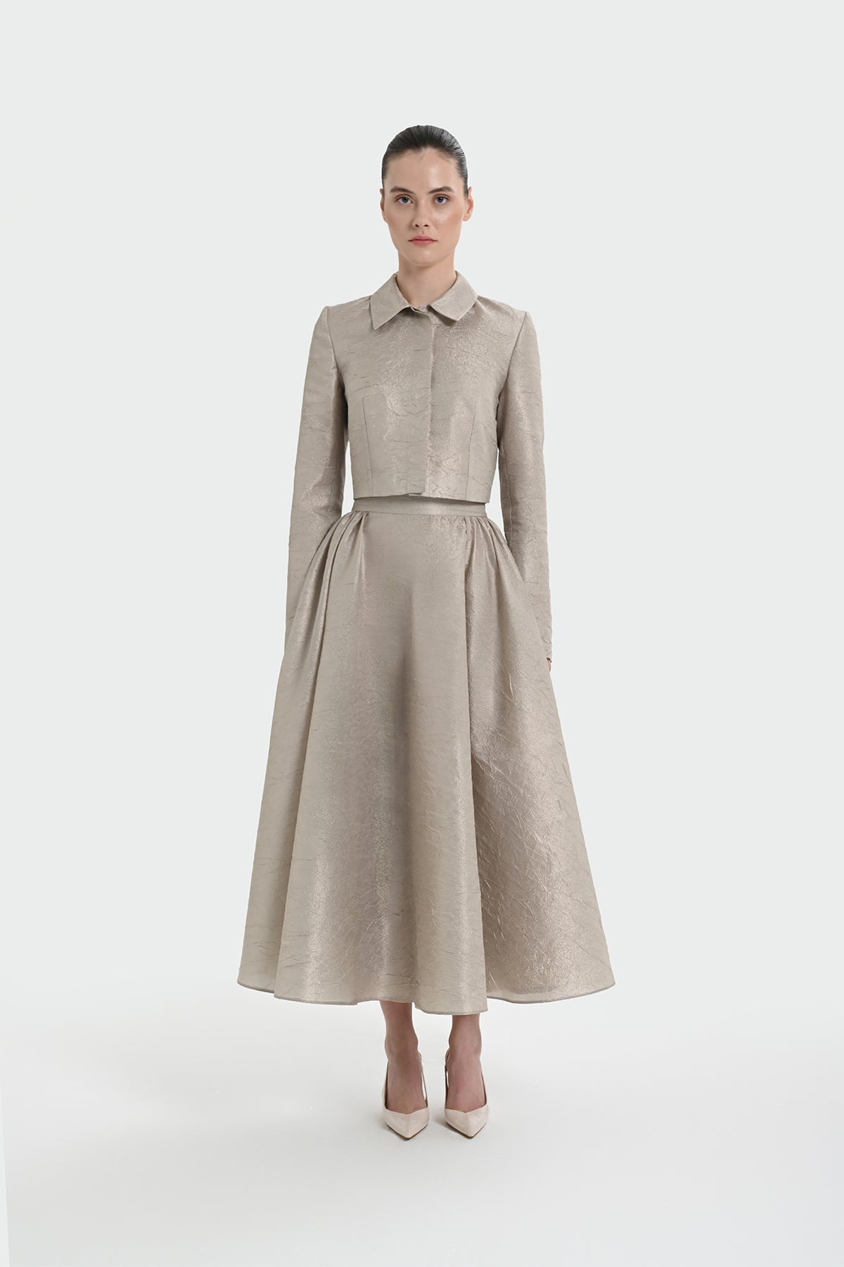 Gömlek Yaka Etekli Takım