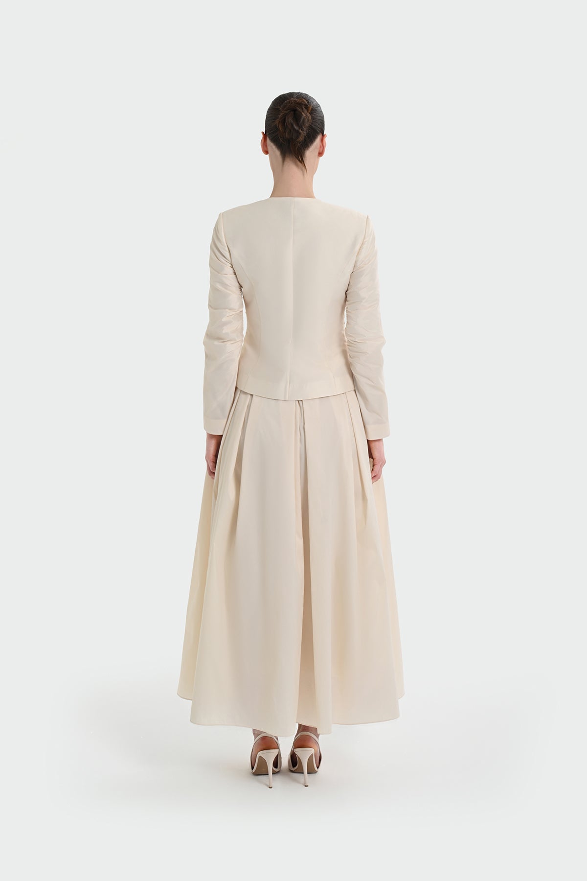 Ceket Görünümlü Uzun Kollu Elbise