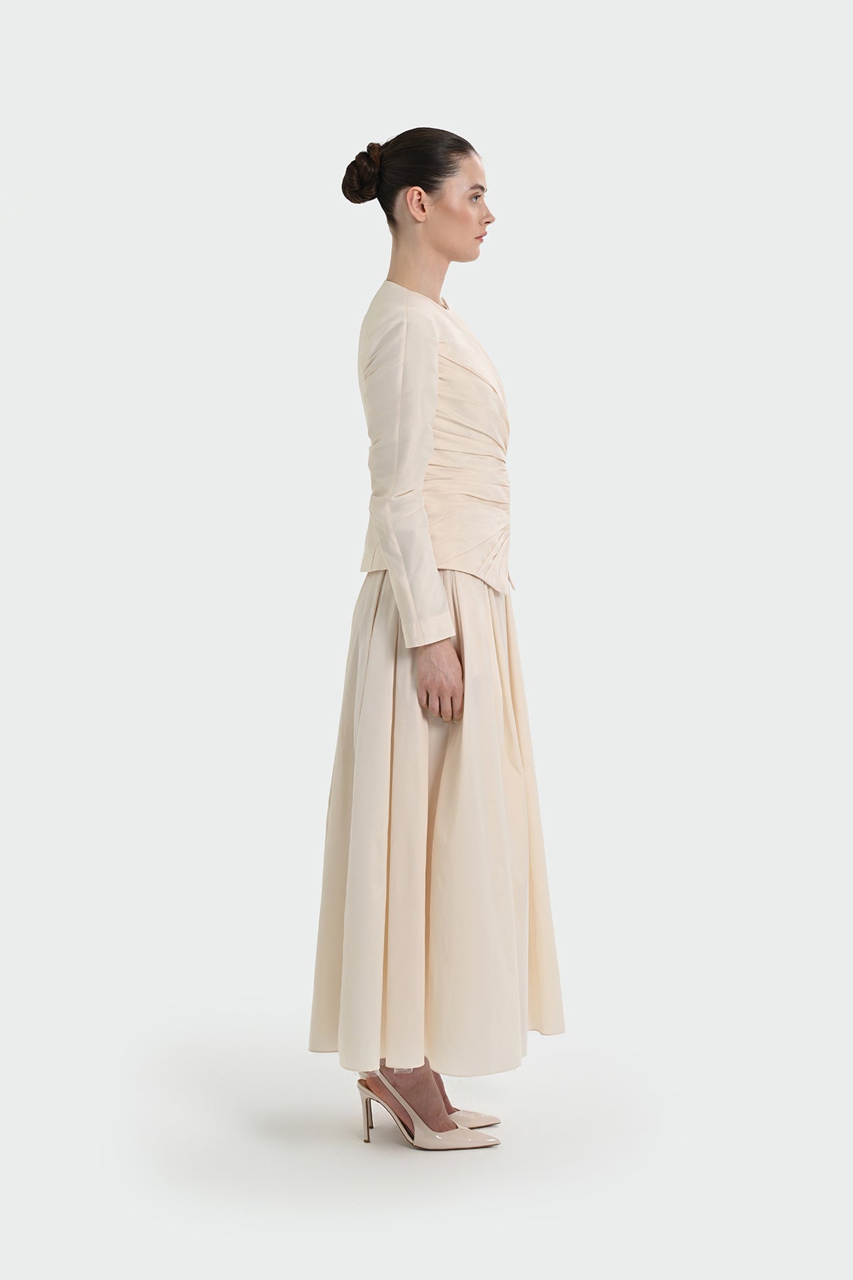 Ceket Görünümlü Uzun Kollu Elbise