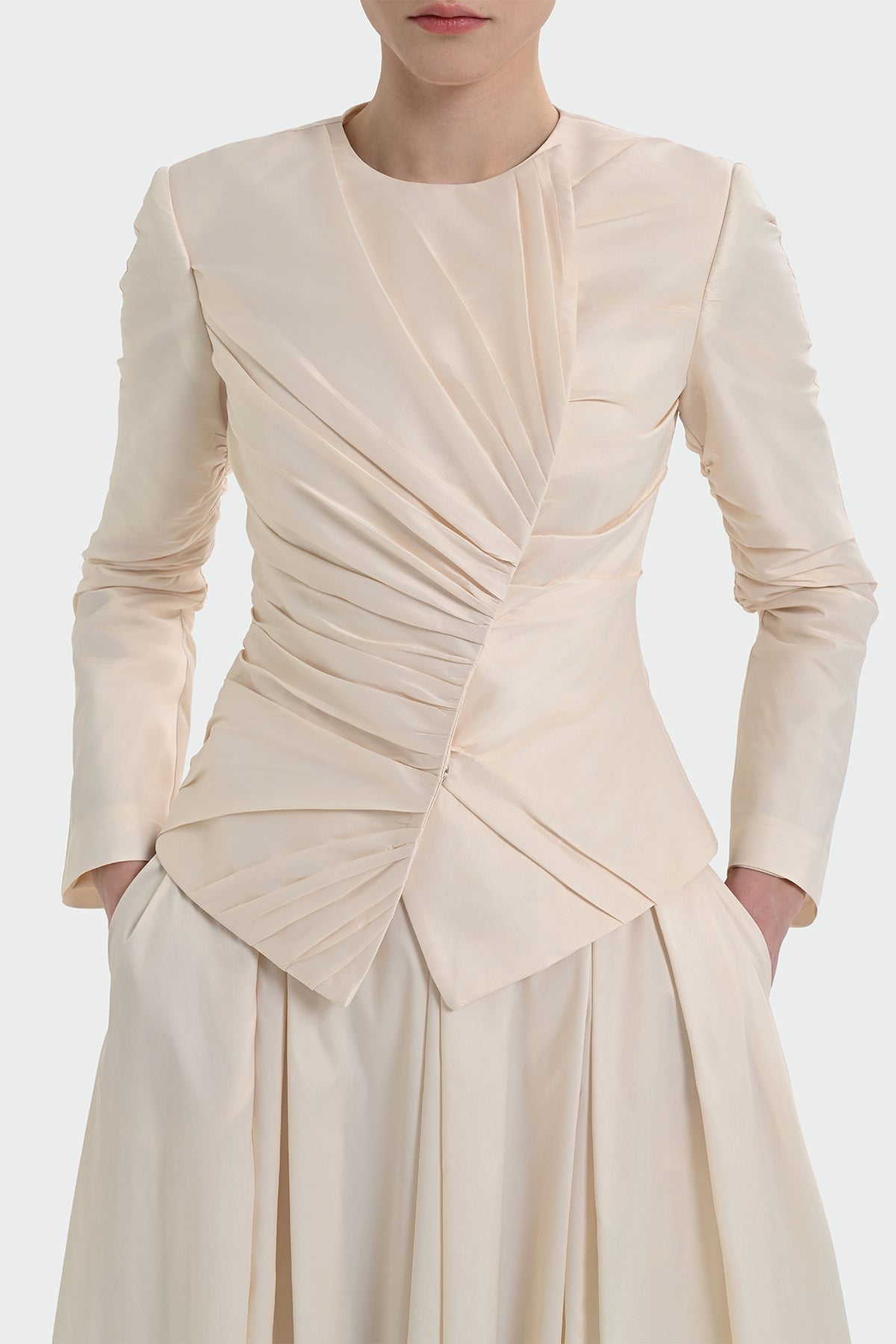 Ceket Görünümlü Uzun Kollu Elbise