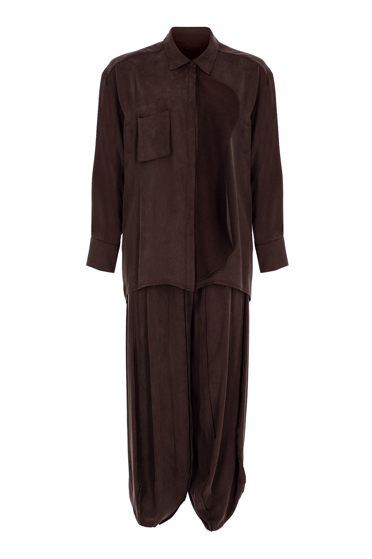 Gömlek Pantolon Tencel Takım