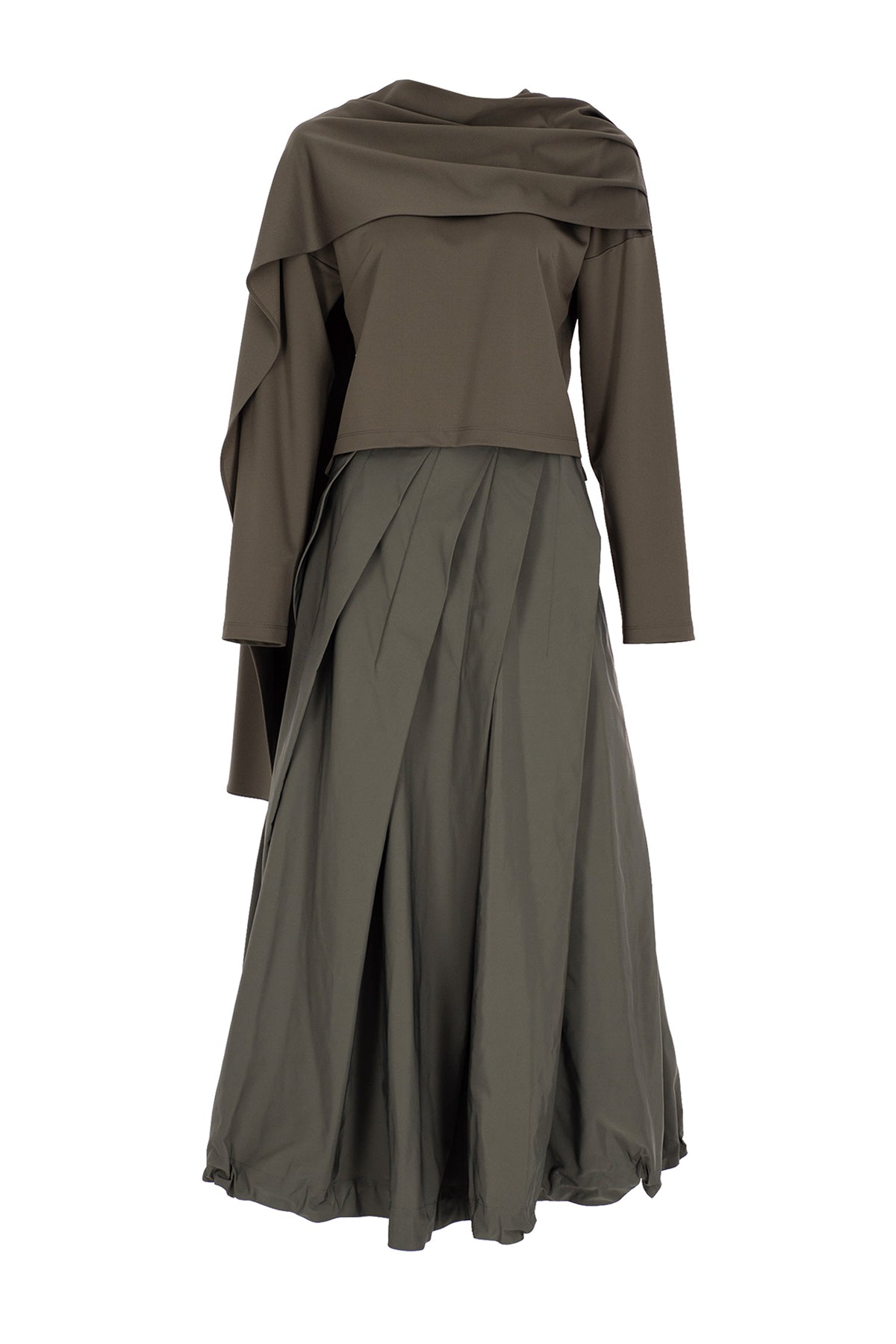 Omuz Drape Detaylı Takım